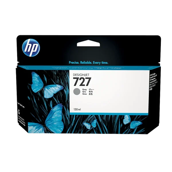 Cartucho de tinta HP 727 DesignJet gris de 130 ml B3P24A