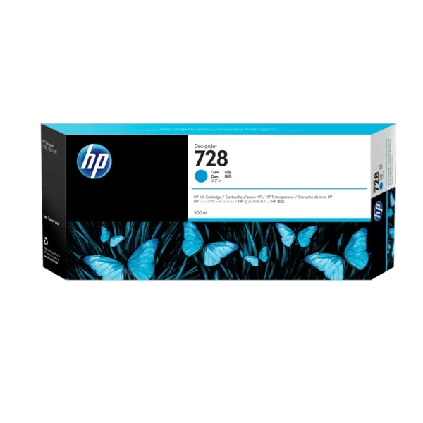 Cartucho de Tinta HP 728 DesignJet de 300 ml Cian F9K17A