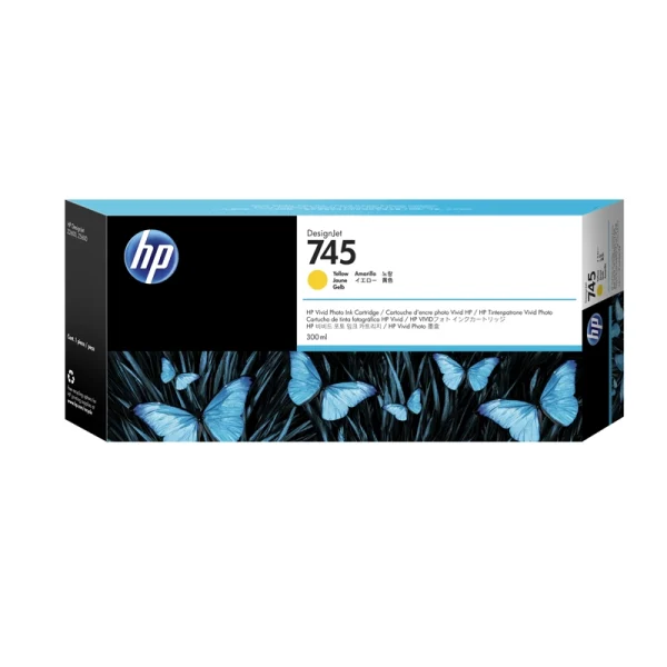 Cartucho de tinta DesignJet HP 745 amarillo de 300 ml F9K02A