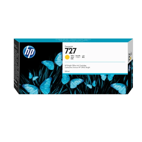 Cartucho de tinta HP 727 DesignJet amarillo de 300 ml F9J78A