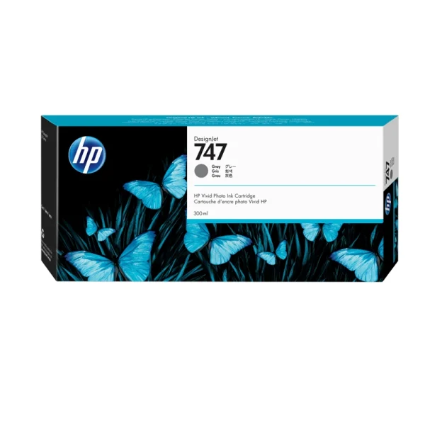 Cartucho tinta original HP DesignJet 747 Gris 300 ml P2V86A