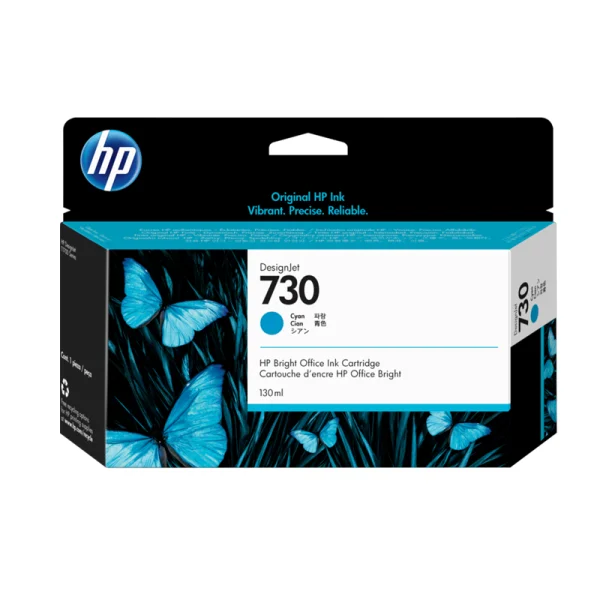 Cartucho de tinta HP DesignJet 730 de 130 ml cian P2V62A