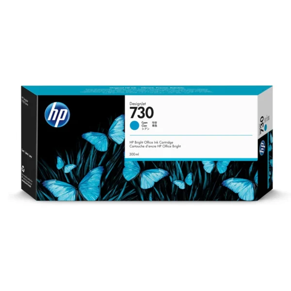 Cartucho de tinta HP DesignJet 730 de 300 ml cian P2V68A