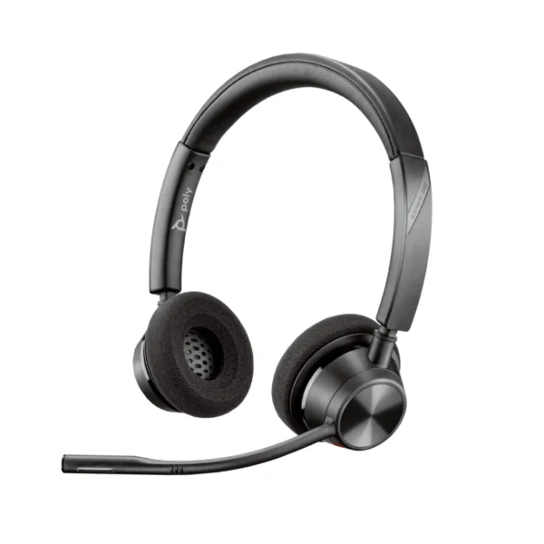 Auriculares Estéreo USB-C Poly Blackwire 3320 con Certificación de Microsoft Teams + Adaptador USB-C/A